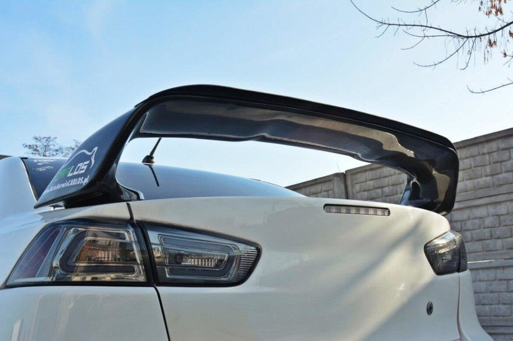 Maxton Parts - Heckspoiler Lippe passend für Mitsubishi Lancer Evo X schwarz Hochglanz
