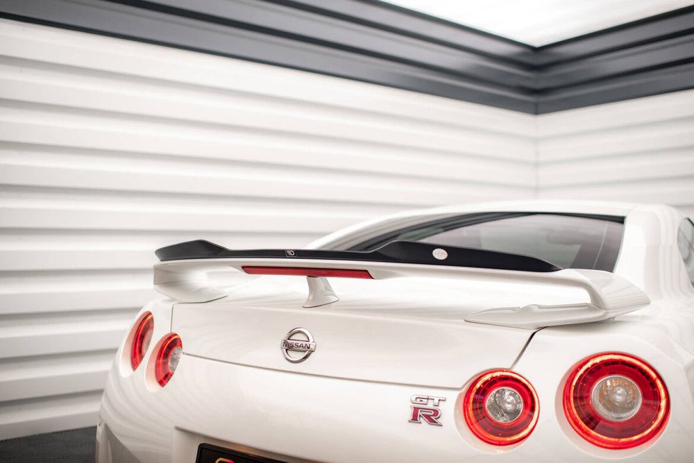Maxton Parts - Heckspoiler Lippe passend für Nissan GTR R35 FL schwarz Hochglanz