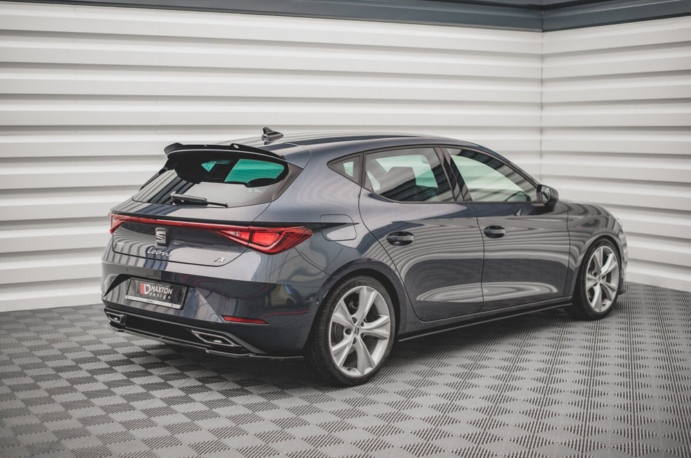 Maxton Parts - Heckspoiler Lippe passend für Seat Leon FR Mk4 / CUPRA Leon Hatchback schwarz Hochglanz