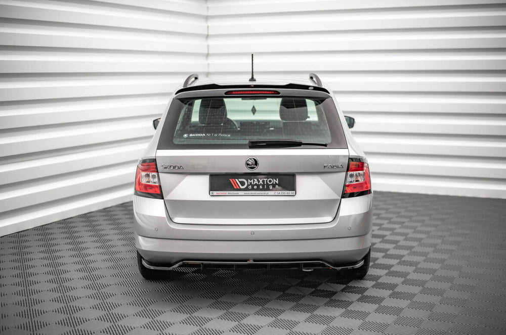Maxton Parts - Heckspoiler Lippe passend für Skoda Fabia Combi Mk3 schwarz Hochglanz