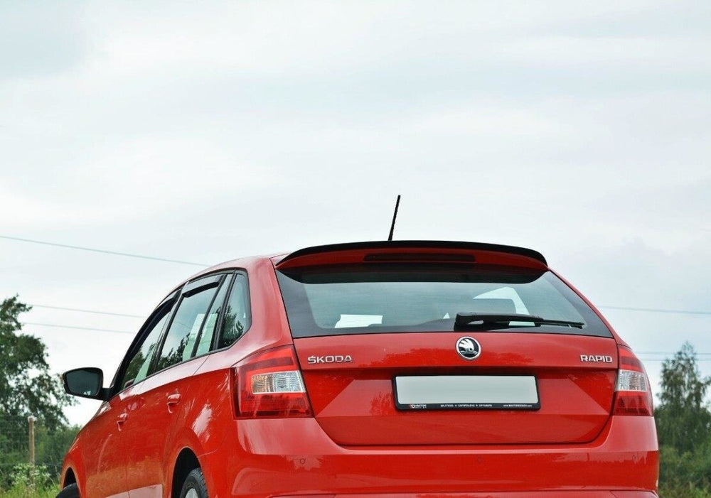 Maxton Parts - Heckspoiler Lippe passend für Skoda Rapid Spaceback schwarz Hochglanz