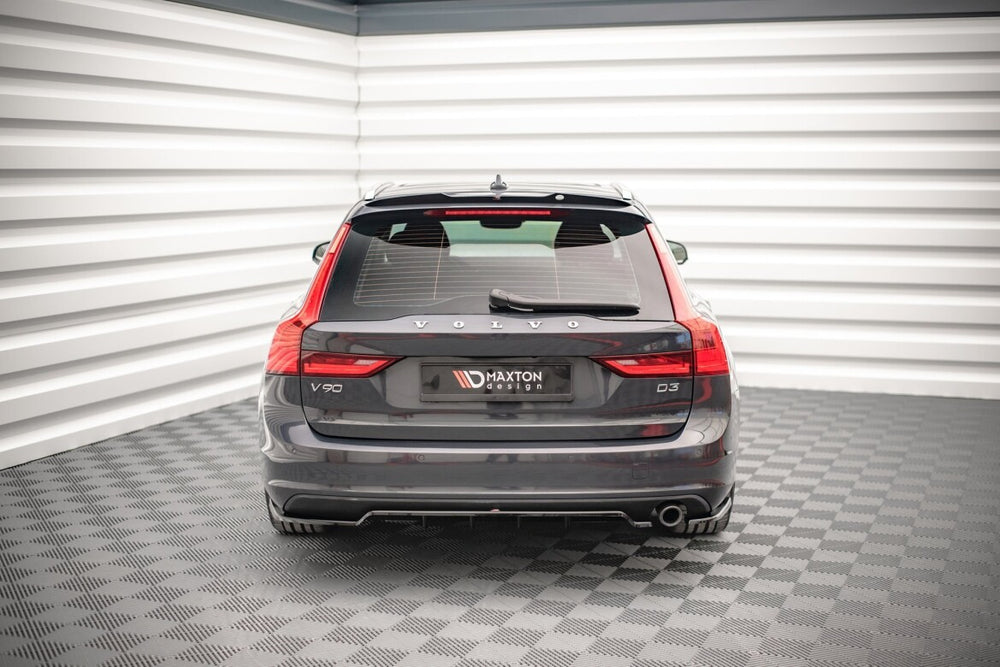 Maxton Parts - Heckspoiler Lippe passend für Volvo V90 Mk2 schwarz Hochglanz