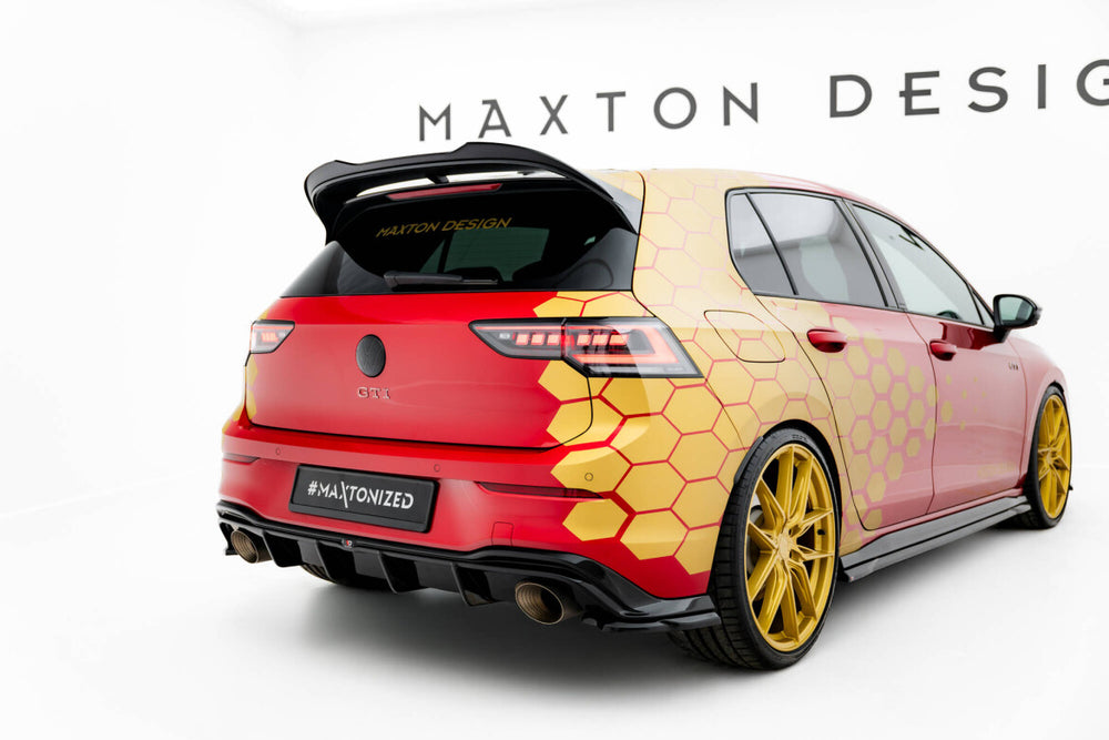 Maxton Parts - Heckspoiler Lippe passend für VW Golf GTI Clubsport Mk8 FL schwarz Hochglanz
