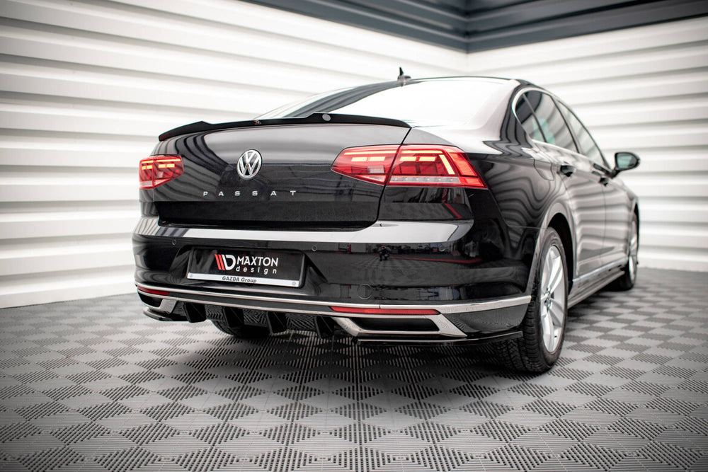 Maxton Parts - Heckspoiler Lippe passend für VW Passat Limousine B8 FL schwarz Hochglanz