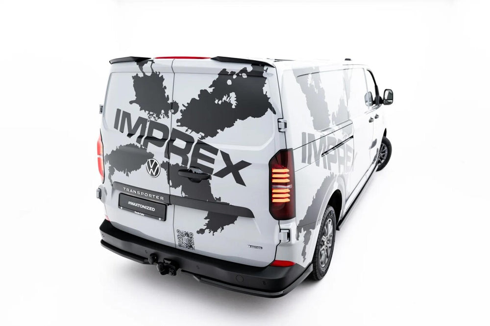Maxton Parts - Heckspoiler Lippe passend für VW Transporter T7 / Ford Transit Custom Mk2 schwarz Hochglanz