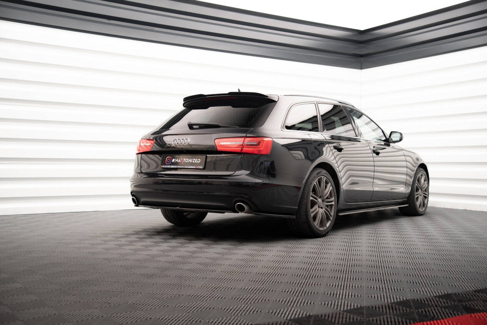 Maxton Parts - Heckspoiler Lippe V.1 passend für Audi A6 C7 Avant schwarz Hochglanz