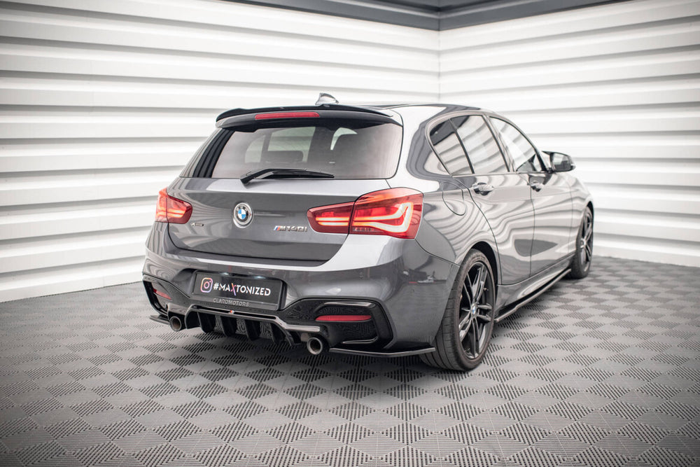 Maxton Parts - Heckspoiler Lippe V.2 passend für BMW 1er M-Paket / M140i / Standard F20 schwarz Hochglanz