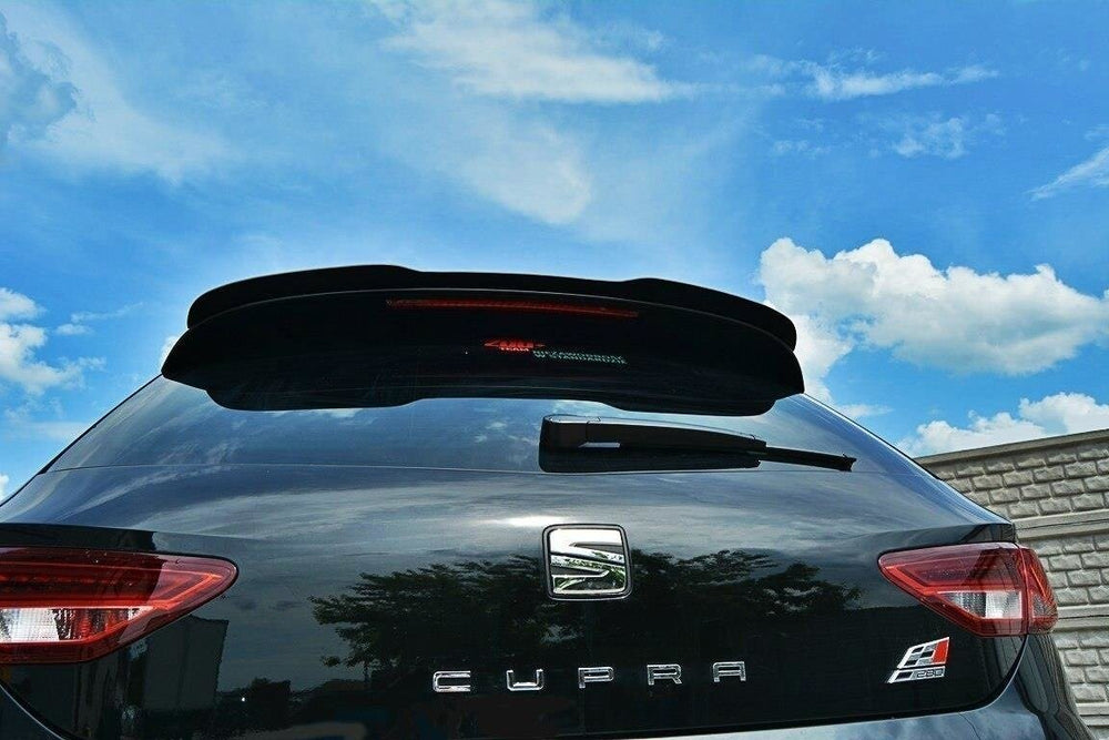 Maxton Parts - Heckspoiler Lippe V.2 passend für Seat Leon CUPRA Hatchback Mk3 schwarz Hochglanz