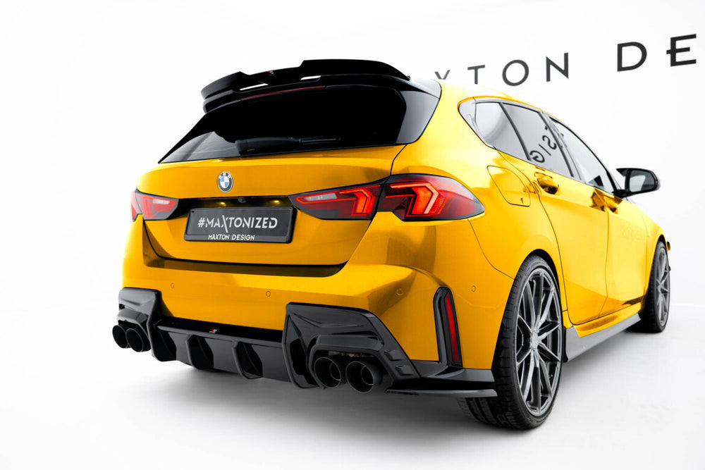 Maxton Parts - Heckspoiler Lippe V.3 passend für BMW 1er M-Paket F70 schwarz Hochglanz
