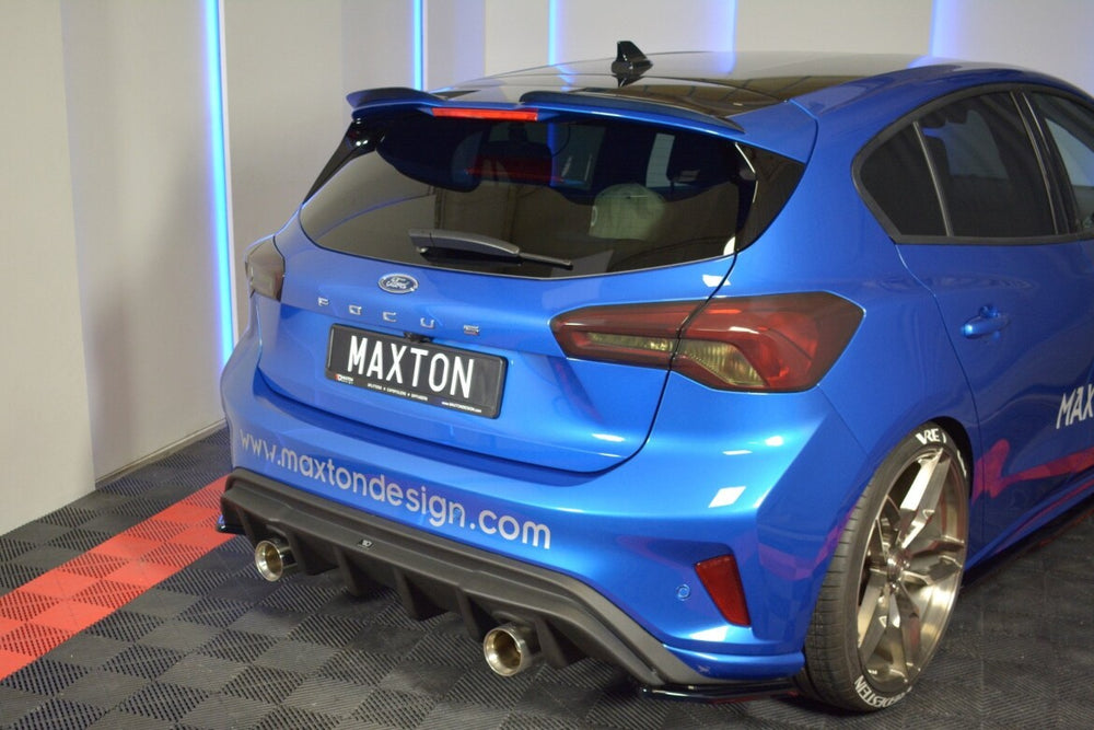 Maxton Parts - Heckspoiler Lippe V.3 passend für Ford Focus Hatchback ST-Line Mk4 schwarz Hochglanz