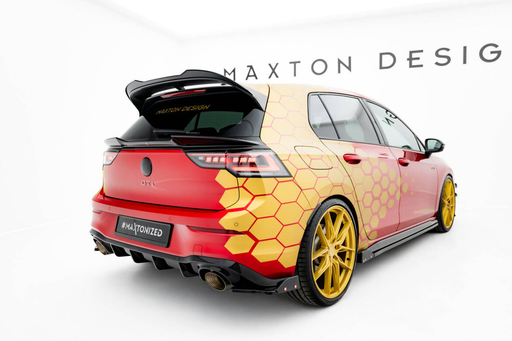 Maxton Parts - Heckspoiler unten 3D passend für VW Golf R Mk8 FL schwarz Hochglanz