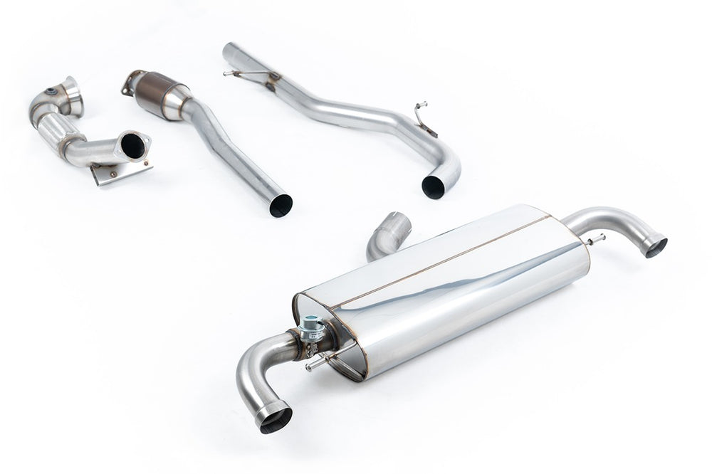 Milltek Klappen Auspuffanlage passend für Audi TT Mk2 TT RS 2.5 TFSI quattro mit High-Flow-Sportkatalysator
