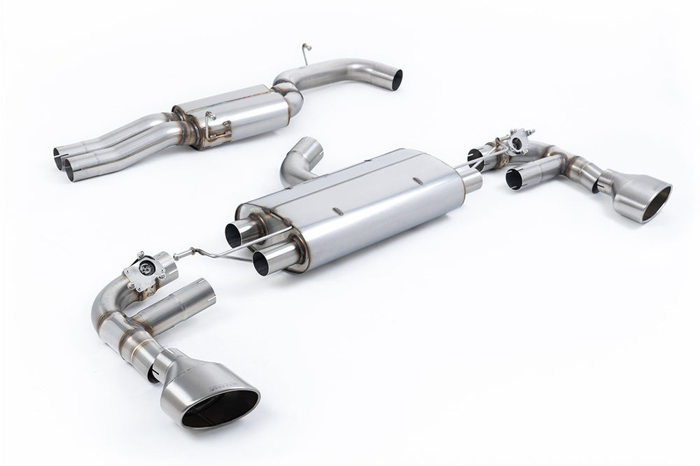 Milltek Klappen Auspuffanlage passend für Audi TT Mk3 TTRS 2.5 TFSI quattro gedämpft (SSXAU103X)