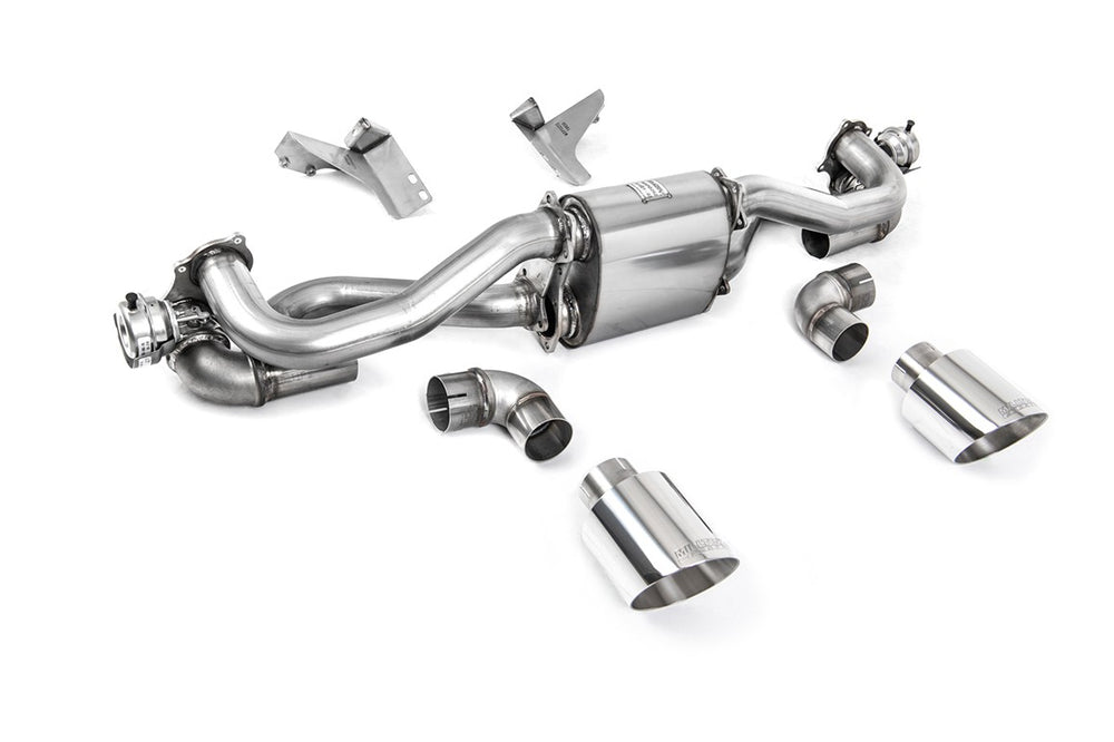 Milltek Klappen Auspuffanlage passend für Porsche Boxster Cayman 718 GTS 4.0 PDK nach Februar 2020 - ab OPF