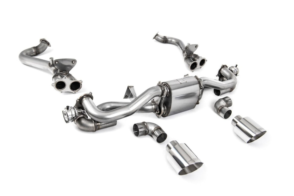 Milltek Klappen Auspuffanlage passend für Porsche Boxster Cayman 718 GTS 4.0 vor Februar 2020 - mit OPF-Bypass