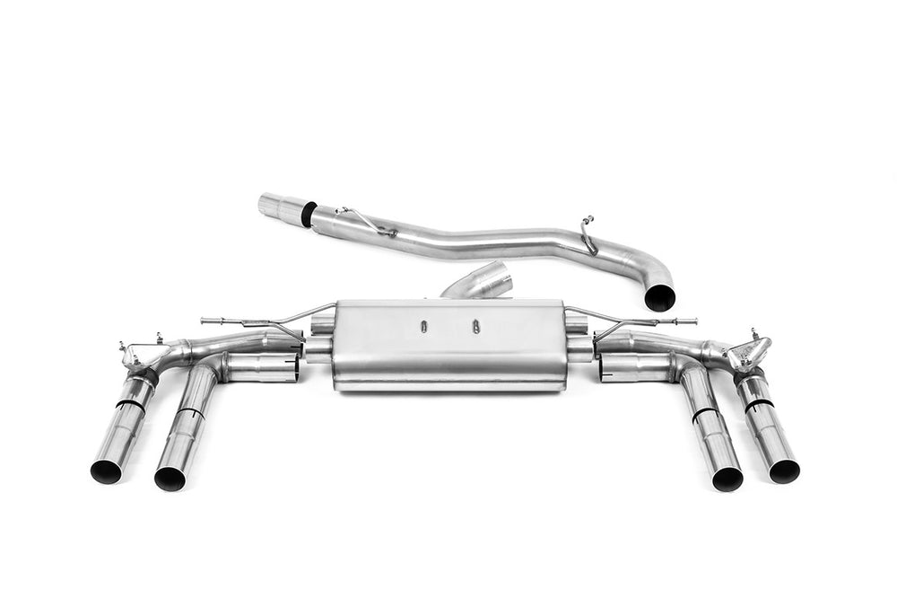 Milltek Klappen Sportauspuff passend für Audi S3 2.0 TSFI quattro Limousine - ungedämpft