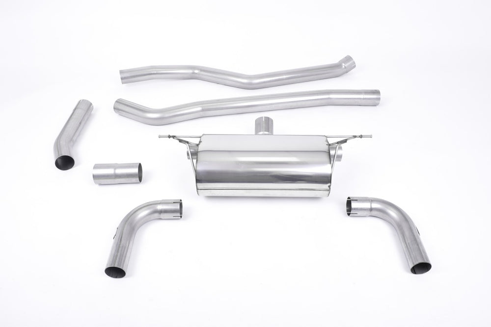 Milltek Rennsport-Auspuffanlage passend für BMW 3 F30 320i L M Sport mit M340i-Heckdiffusor