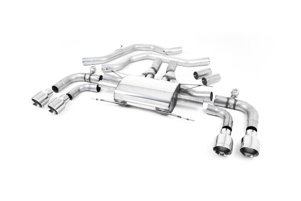 Milltek Sport Auspuffanlage passend für Alfa Romeo Quadrifoglio 2.9 V6 Front Pipe-back mit Abgasklappen