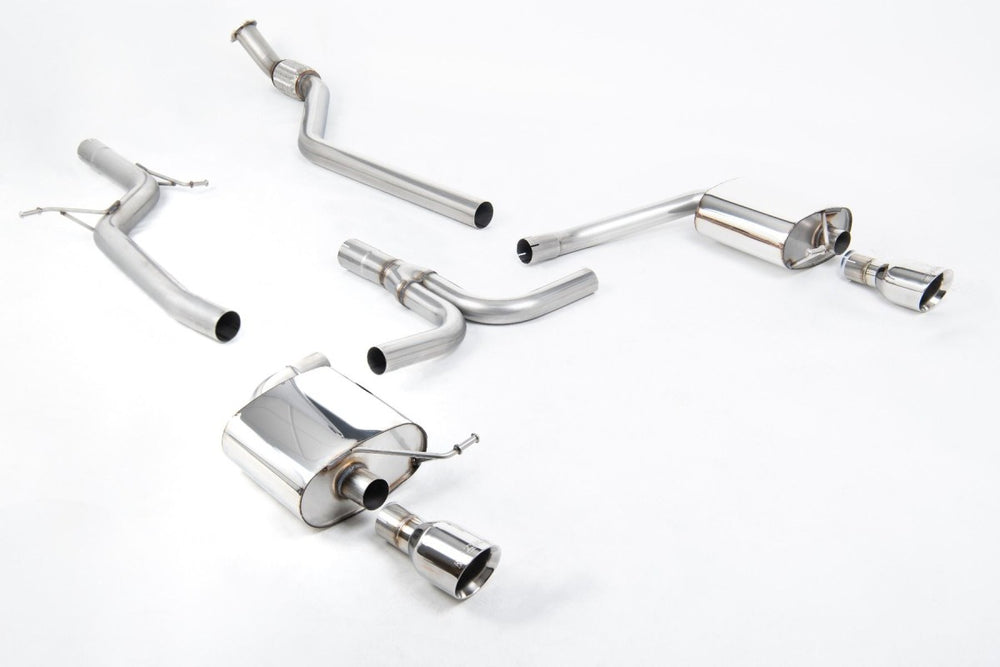 Milltek Sport Auspuffanlage passend für Audi A4 2.0 S line B8 quattro Saloon & Avant 4-flutig