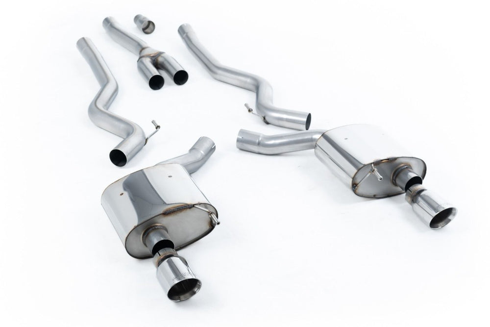 Milltek Sport Auspuffanlage passend für Ford Mustang 2.3 EcoBoost S550 & S650 Doppelauslass - ungedämpft