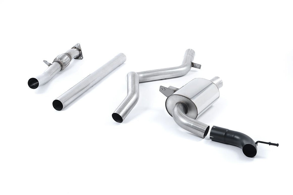 Milltek Sport Auspuffanlage passend für Renault Alpine Megane Renaultsport 250 & 265 - schwarze Endrohre