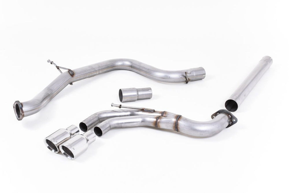Milltek Sport Auspuffanlage passend für Volkswagen Golf Mk7 GTD 2.0 TDI ungedämpft (non-resonated)