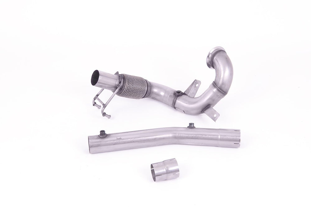 Milltek Sport Downpipe (ohne Kat) passend für Audi A1 40 TFSI 2.0 & VW Polo GTI 2.0 TSI 70mm (SSXVW562)