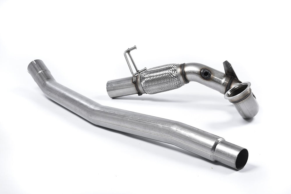 Milltek Sport Downpipe (ohne Kat) passend für Audi S3 2.0 TFSI quattro Saloon & Cabrio Sportback 8V.2 & VW Arteon 2.0TSI MK7 R 76,2mm