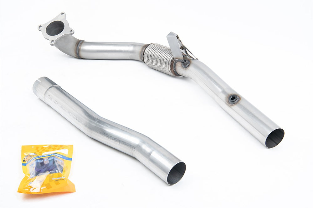 Milltek Sport Downpipe (ohne Kat) passend für Seat Leon Cupra R 2.0 TSI 265PS & VW Beetle 2.0 TSI A5 Chassis & VW Golf MK5 GTI 2.0T FSI & MK6 Scirocco R 76,2mm