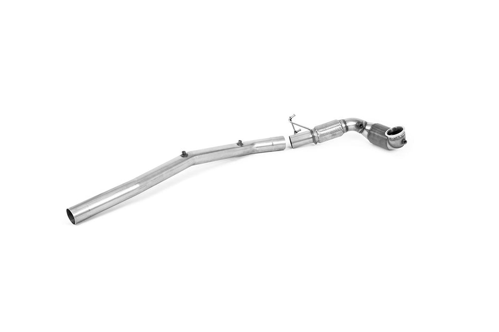 Milltek Sport Downpipe passend für Audi S3 2.0 TFSI quattro Saloon Sedan & VW Golf Mk8 R 2.0 TSI 320PS 94mm