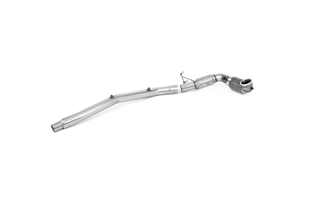 Milltek Sport Downpipe passend für Audi S3 2.0 TFSI quattro Saloon Sedan & VW Golf MK8 R 2.0 TSI 320PS & VW T-Roc R 2.0 94mm