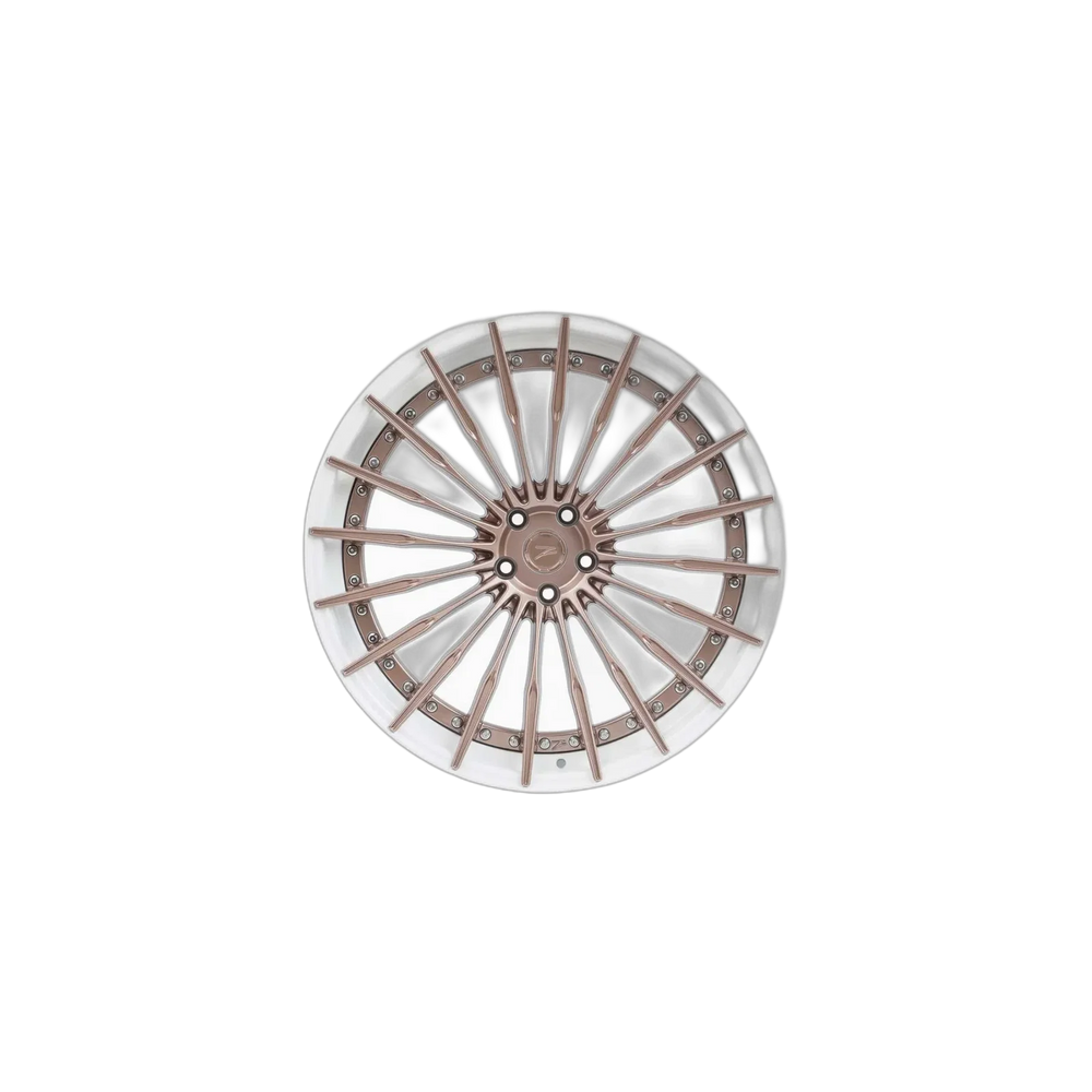 Z-Performance ZP.MODULAR 2 | DEEP CONCAVE 8.5x20 ET30 - Sparkling Champagne Center / Pur White Lip