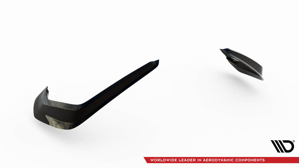 Maxton Parts - Nebelleuchten Abdeckung passend für VW Golf R Mk7 FL schwarz Hochglanz
