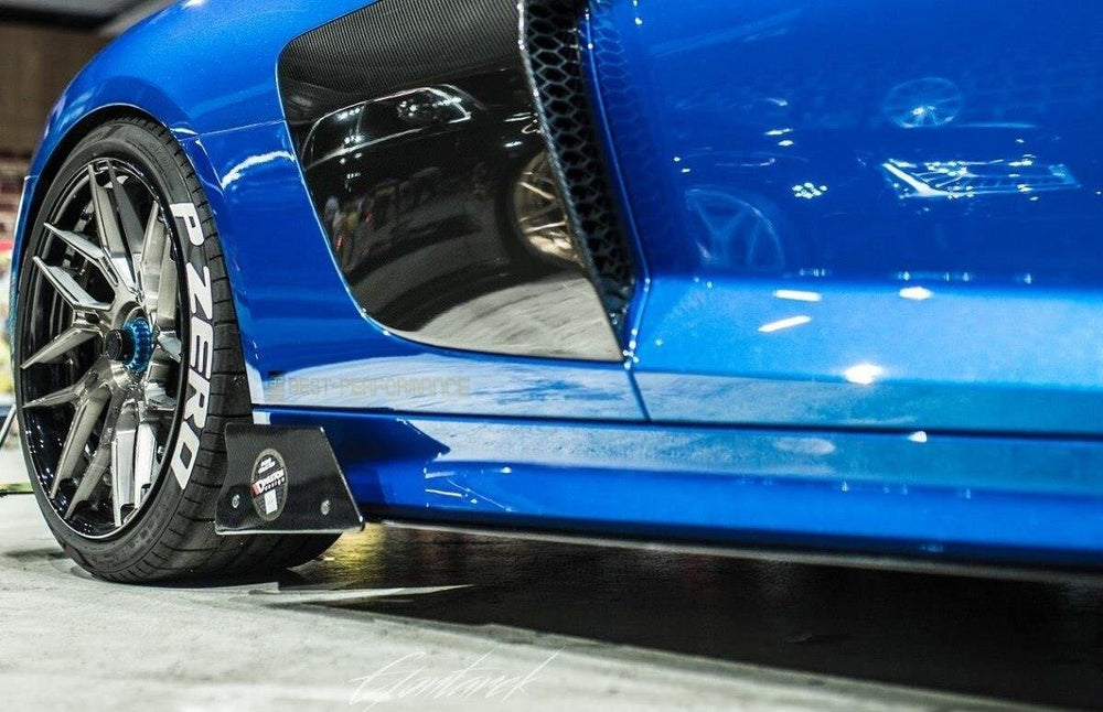 Maxton Parts - Seitenschweller Ansatz (Paar) passend für Audi R8 Mk.2 schwarz matt