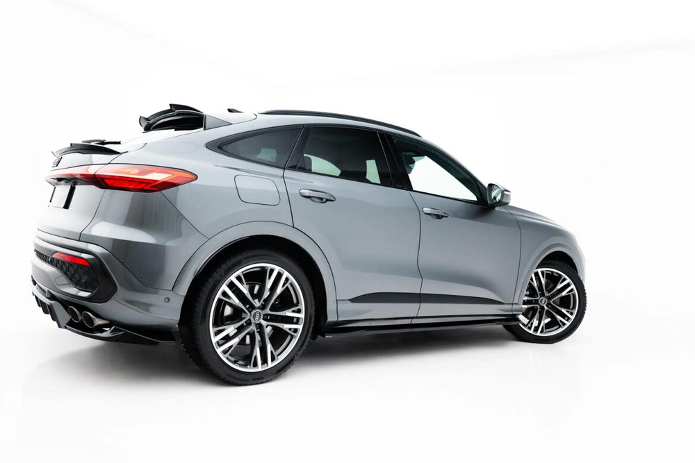 Maxton Parts - Seitenschweller Ansatz (Paar) passend für Audi SQ5 / Q5 S-Line Sportback / SUV Mk3 schwarz Hochglanz