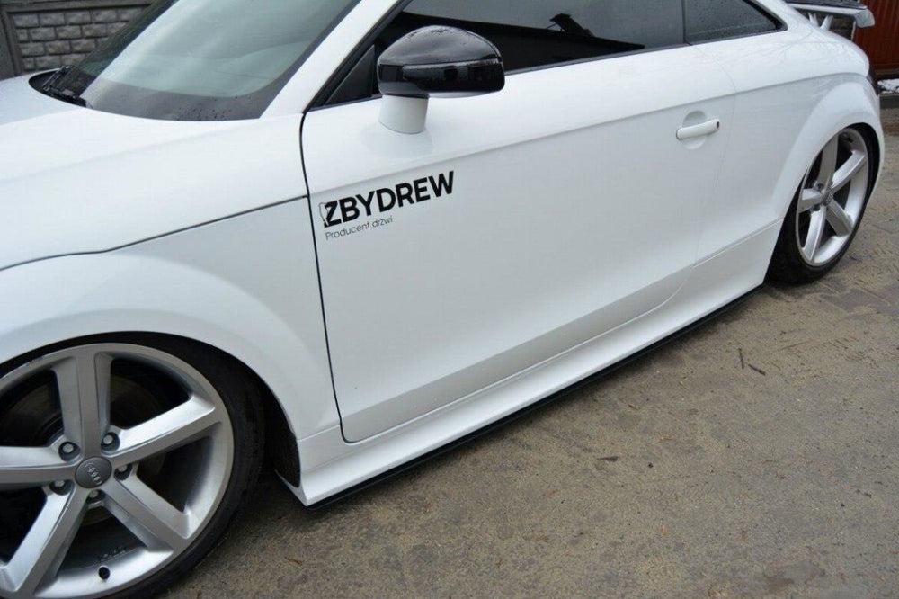 Maxton Parts - Seitenschweller Ansatz (Paar) passend für Audi TT MK2 RS schwarz matt