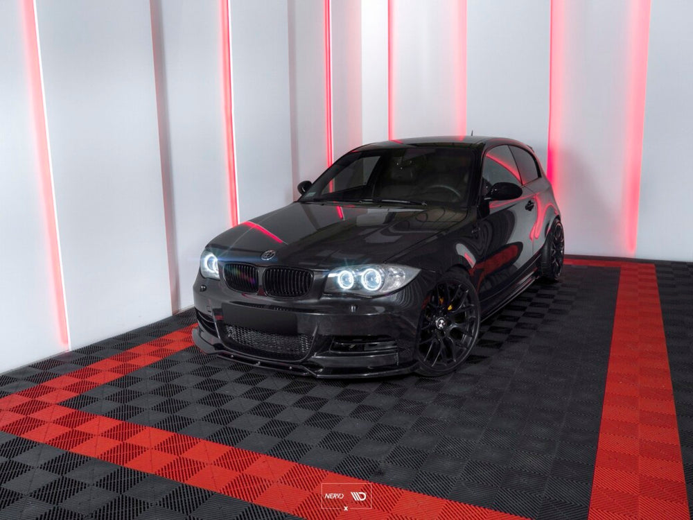 Maxton Parts - Seitenschweller Ansatz (Paar) passend für BMW 1er E81 / E87 FL schwarz Hochglanz