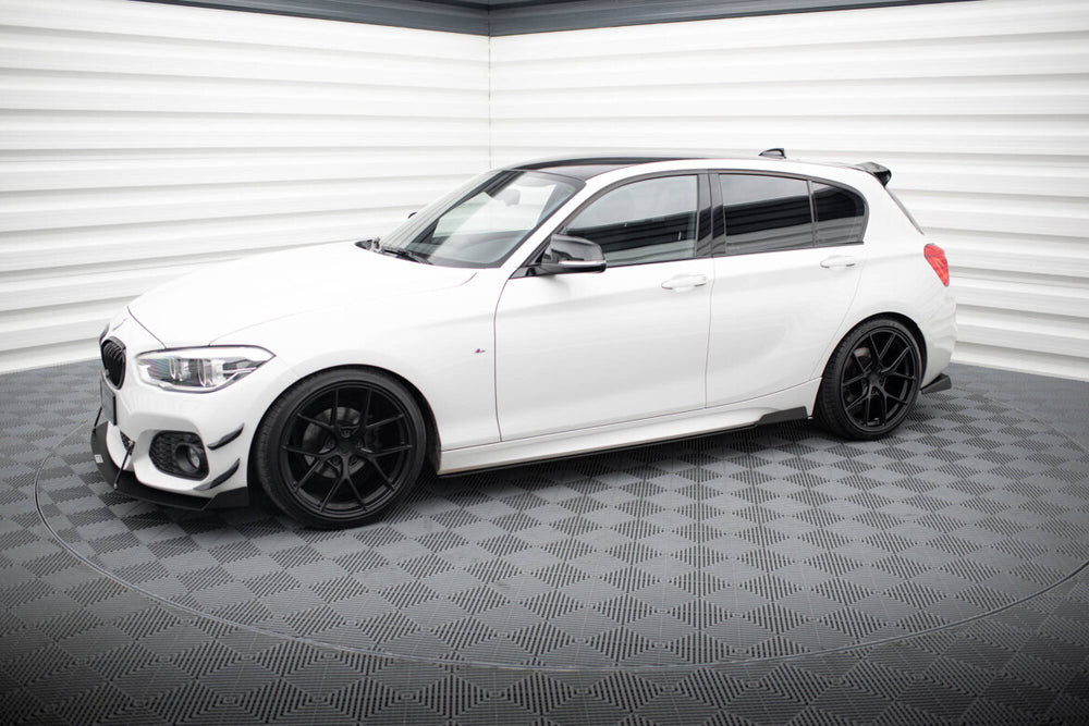 Maxton Parts - Seitenschweller Ansatz (Paar) passend für BMW 1er M135i / M140i / M-Paket F21 schwarz matt