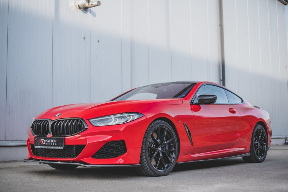 Maxton Parts - Seitenschweller Ansatz (Paar) passend für BMW 8 Coupe M-Paket G15 / M8 F92 schwarz Hochglanz
