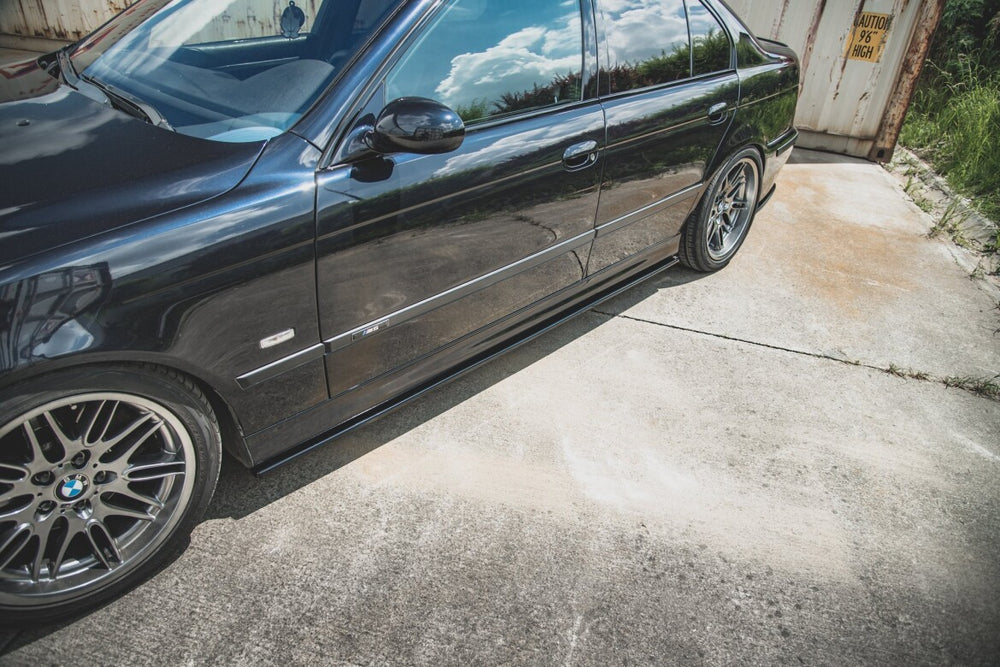 Maxton Parts - Seitenschweller Ansatz (Paar) passend für BMW M5 / 5 M-Paket E39 schwarz Hochglanz