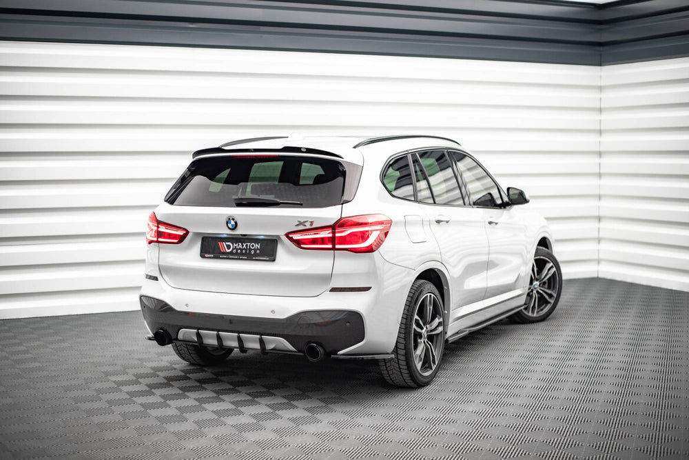 Maxton Parts - Seitenschweller Ansatz (Paar) passend für BMW X1 M-Paket F48 / F48 FL schwarz Hochglanz