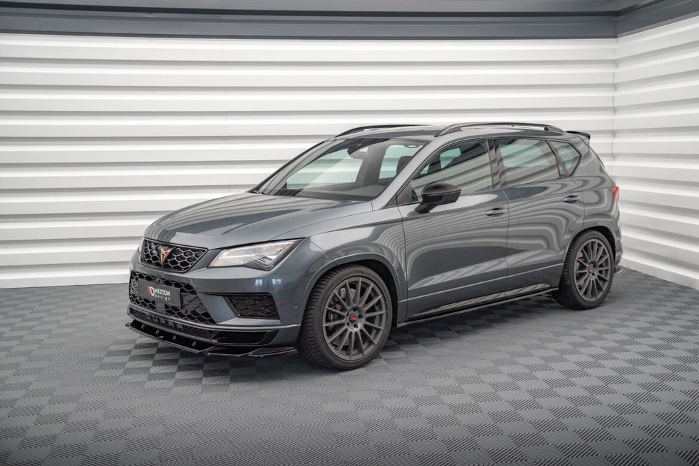 Maxton Parts - Seitenschweller Ansatz (Paar) passend für CUPRA Ateca Mk1 / Mk1 FL schwarz Hochglanz