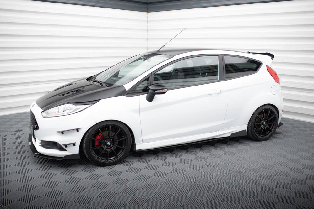 Maxton Parts - Seitenschweller Ansatz (Paar) passend für Ford Fiesta ST Mk7 FL schwarz matt