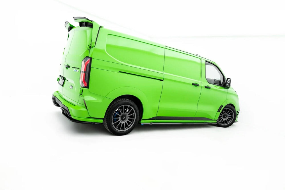 Maxton Parts - Seitenschweller Ansatz (Paar) passend für Ford Transit Custom MSRT Mk2 schwarz Hochglanz