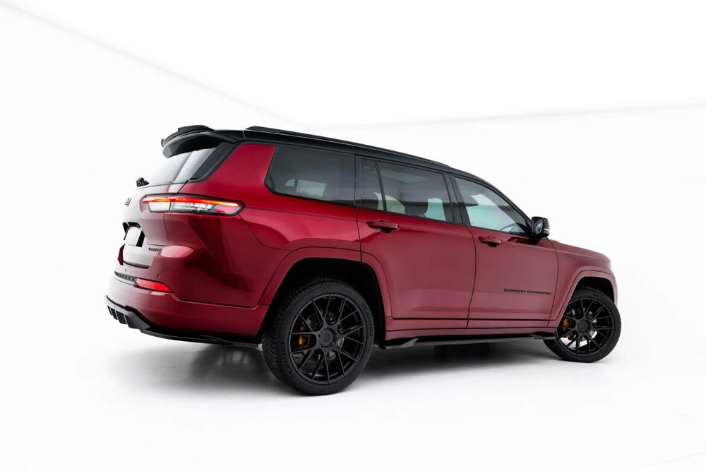Maxton Parts - Seitenschweller Ansatz (Paar) passend für Jeep Grand Cherokee L Mk5 schwarz Hochglanz