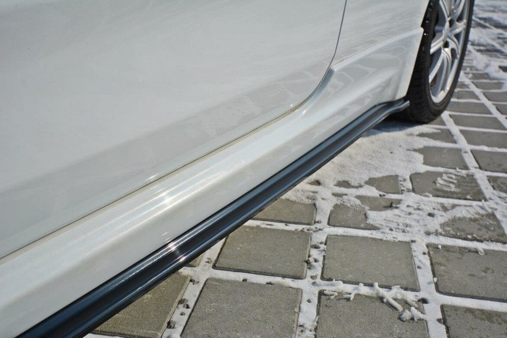 Maxton Parts - Seitenschweller Ansatz (Paar) passend für Kia Ceed GT MK2 schwarz Hochglanz