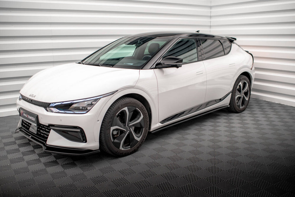 Maxton Parts - Seitenschweller Ansatz (Paar) passend für Kia EV6 GT-Line Mk1 schwarz Hochglanz