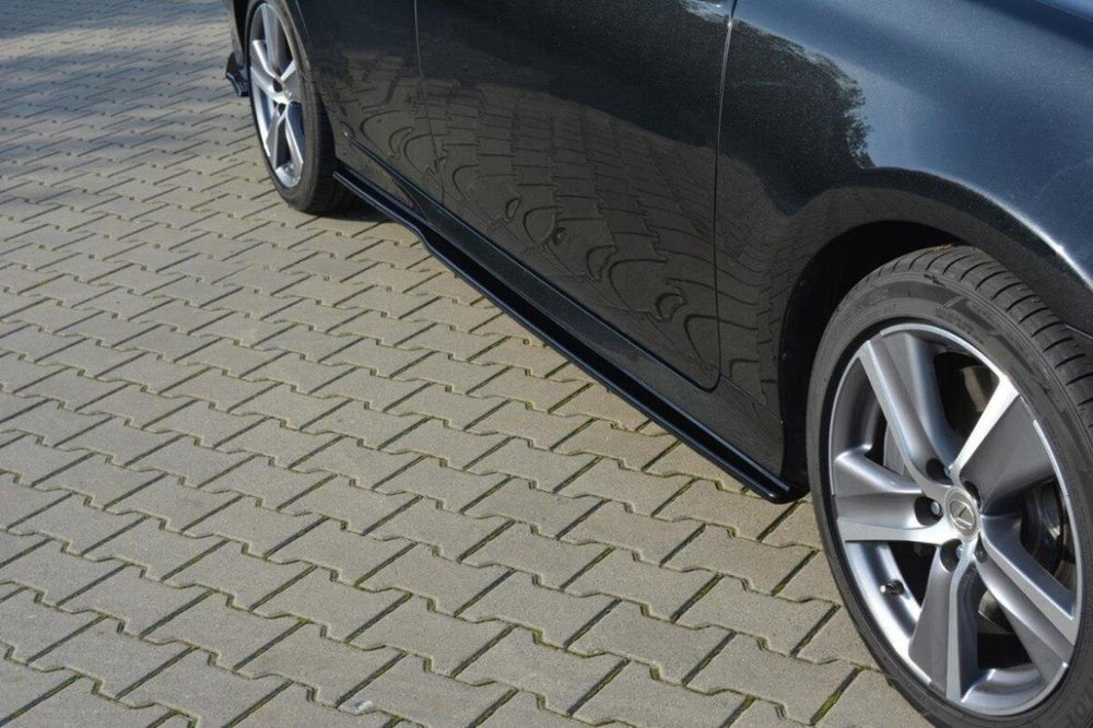 Maxton Parts - Seitenschweller Ansatz (Paar) passend für Lexus GS Mk4 FL Carbon Look