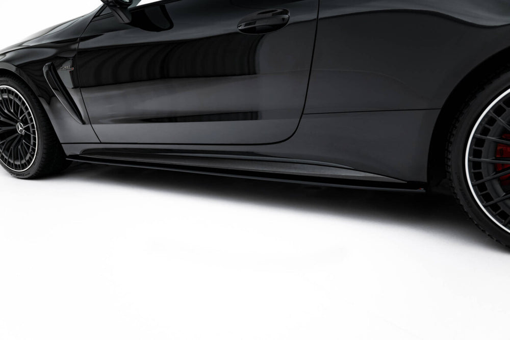 Maxton Parts - Seitenschweller Ansatz (Paar) passend für Mercedes-AMG CLE 53 Aero C236 schwarz matt