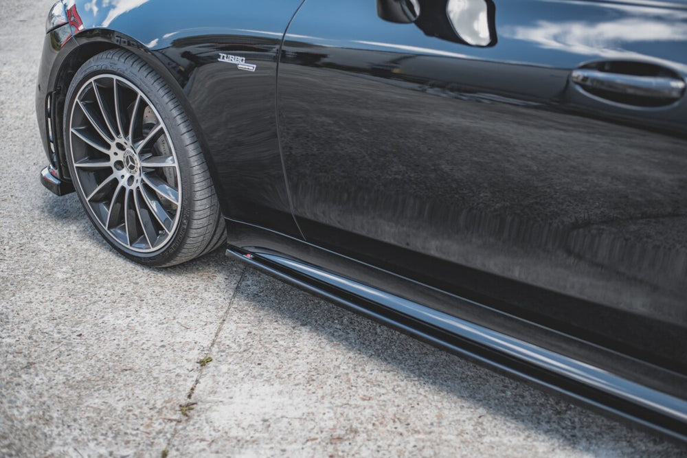 Maxton Parts - Seitenschweller Ansatz (Paar) passend für Mercedes-AMG CLS 53 C257 schwarz Hochglanz